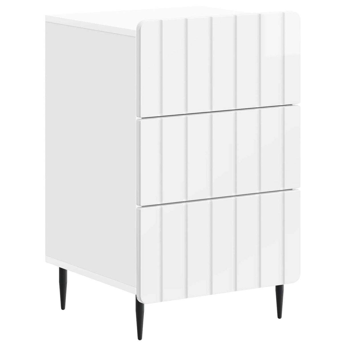 vidaXL Nachtkastje met lade Wit 43x 41 x 68 cm Bewerkt hout