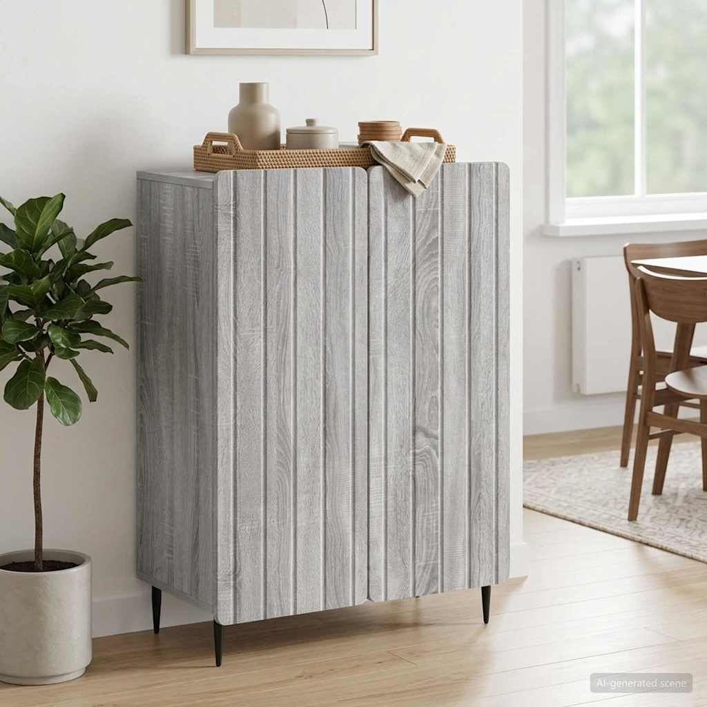 vidaXL Sideboard White 66 x 34.5 x 92 cm Engineered Wood