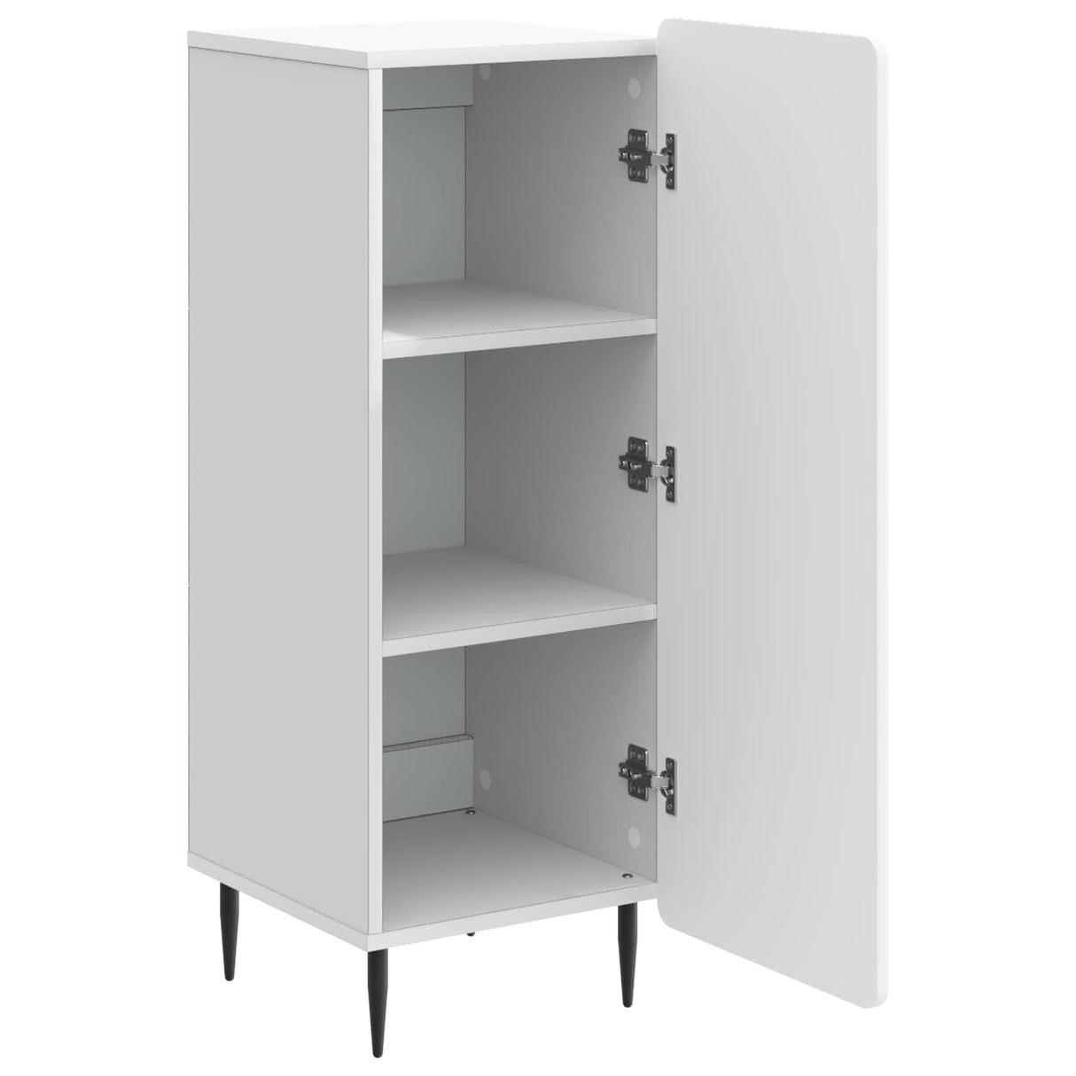 vidaXL Dressoir Wit 34,5 x 33 x 92 cm Bewerkt hout