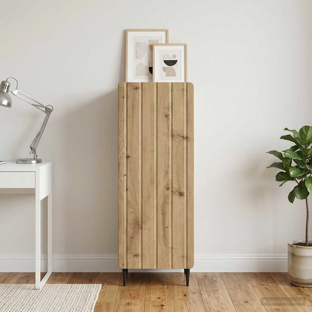 vidaXL Dressoir Wit 34,5 x 33 x 92 cm Bewerkt hout