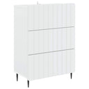 vidaXL Ladekast Wit 66 x 34,5 x 92 cm Bewerkt hout