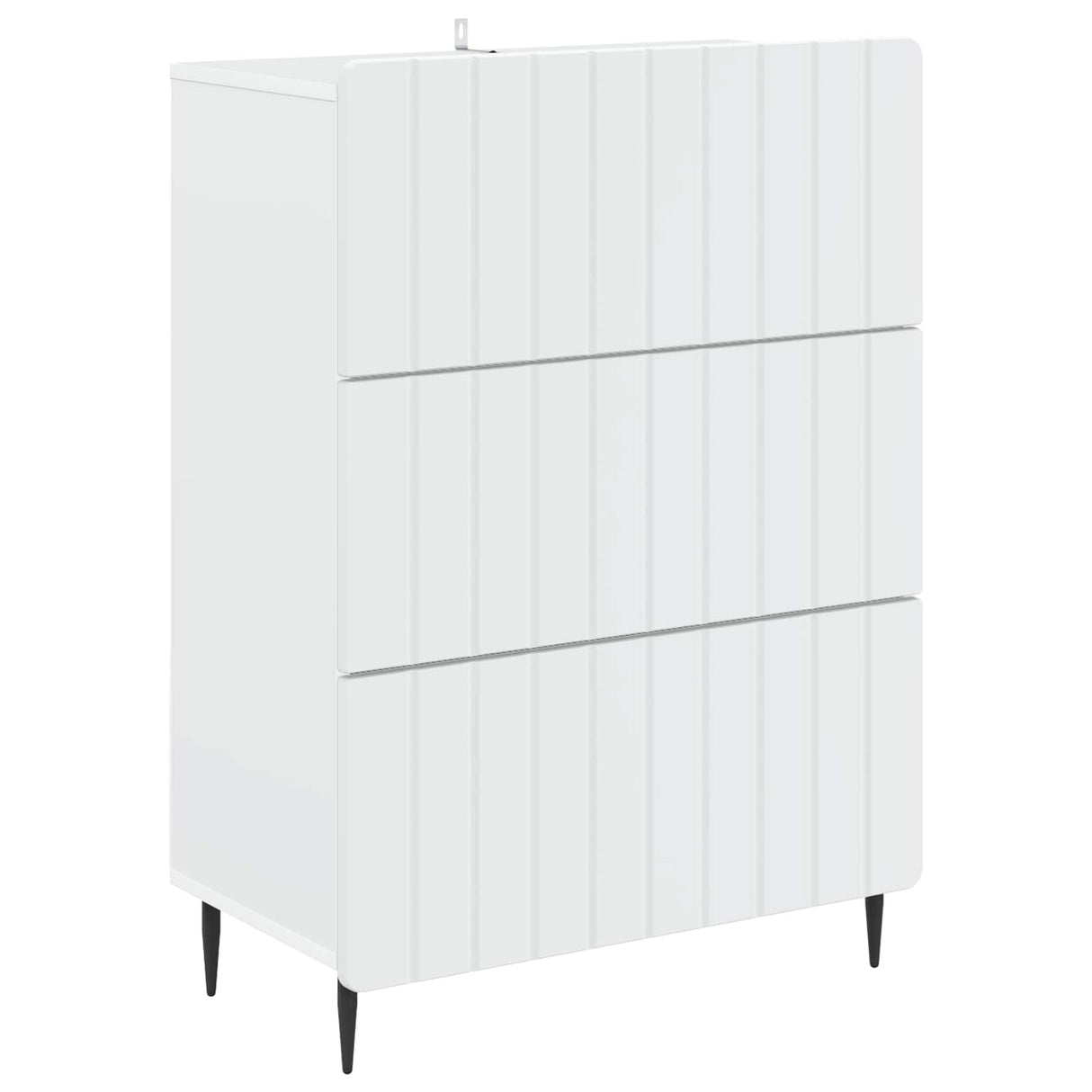 vidaXL Ladekast Wit 66 x 34,5 x 92 cm Bewerkt hout