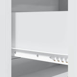 vidaXL Ladekast Wit 66 x 34,5 x 92 cm Bewerkt hout