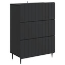 vidaXL Ladekast Wit 66 x 34,5 x 92 cm Bewerkt hout