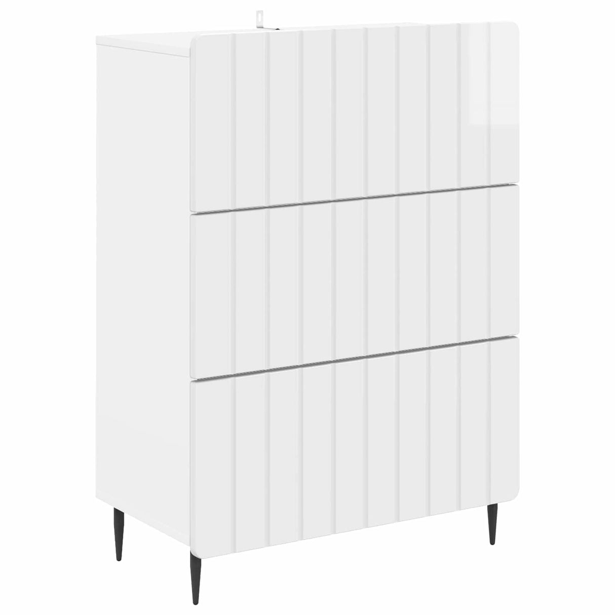 vidaXL Ladekast Wit 66 x 34,5 x 92 cm Bewerkt hout