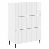 vidaXL Ladekast Wit 66 x 34,5 x 92 cm Bewerkt hout