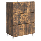 vidaXL Ladekast Wit 66 x 34,5 x 92 cm Bewerkt hout