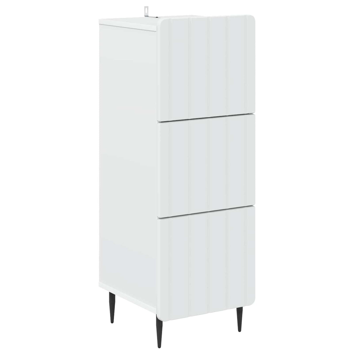 vidaXL Ladekast Wit 33 x 34,5 x 92 cm Bewerkt hout