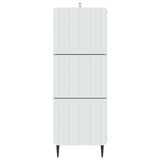 vidaXL Ladekast Wit 33 x 34,5 x 92 cm Bewerkt hout