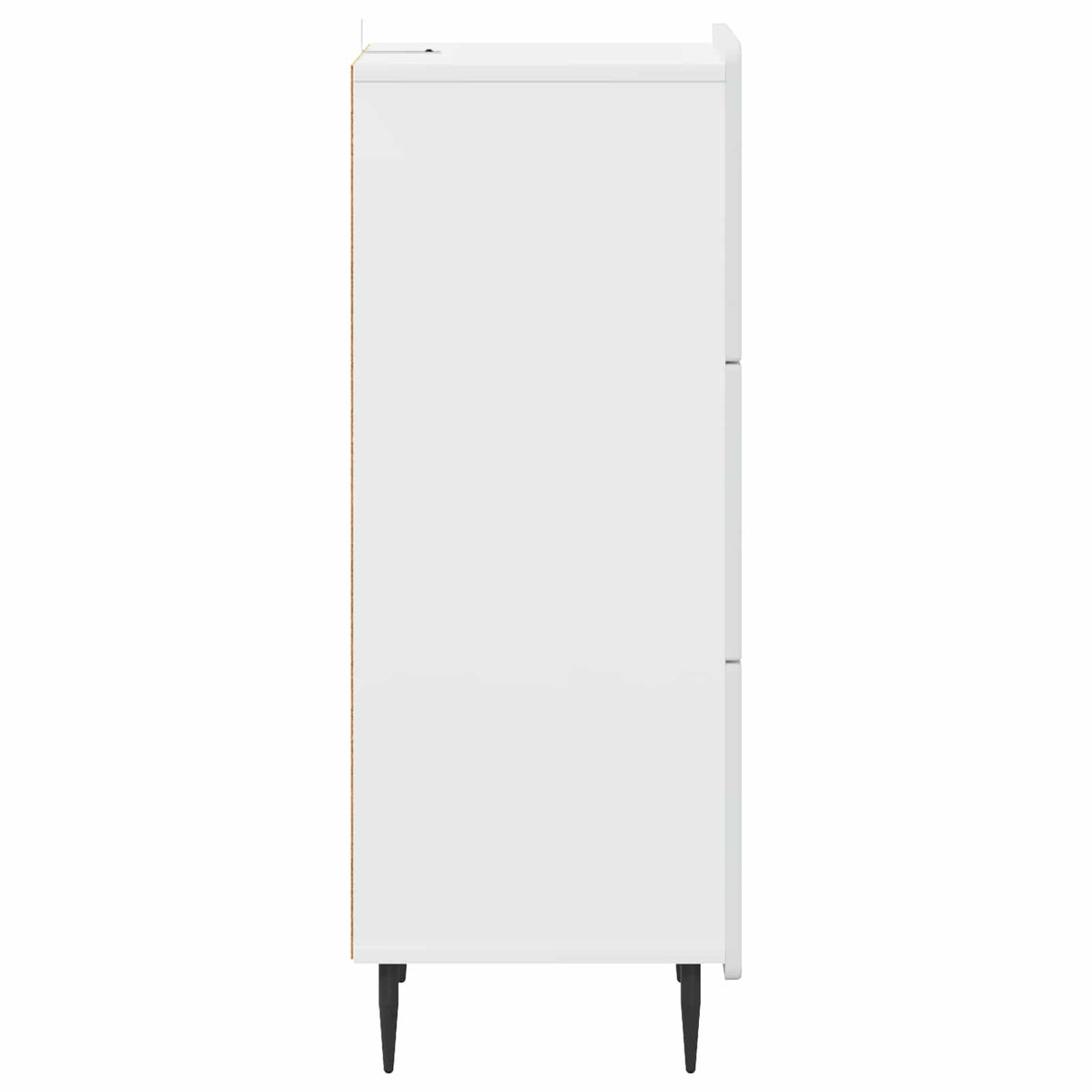 vidaXL Ladekast Wit 33 x 34,5 x 92 cm Bewerkt hout
