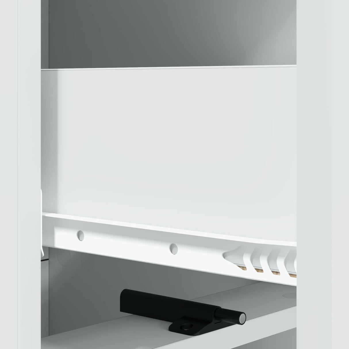 vidaXL Ladekast Wit 33 x 34,5 x 92 cm Bewerkt hout