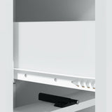 vidaXL Ladekast Wit 33 x 34,5 x 92 cm Bewerkt hout