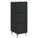vidaXL Ladekast Wit 33 x 34,5 x 92 cm Bewerkt hout