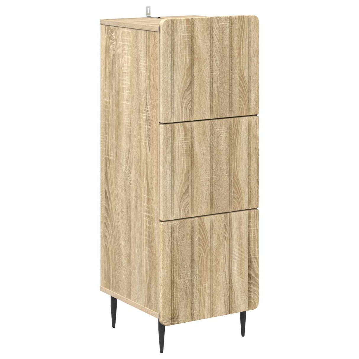 vidaXL Ladekast Wit 33 x 34,5 x 92 cm Bewerkt hout
