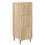 vidaXL Ladekast Wit 33 x 34,5 x 92 cm Bewerkt hout