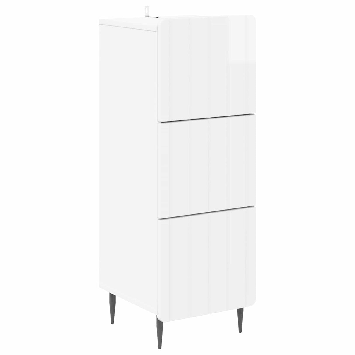 vidaXL Ladekast Wit 33 x 34,5 x 92 cm Bewerkt hout