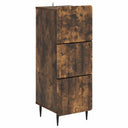 vidaXL Ladekast Wit 33 x 34,5 x 92 cm Bewerkt hout
