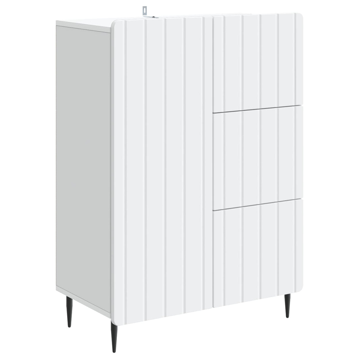 vidaXL Sideboard with drawer White 66 x 34.5 x 91.5 cm Engineered wood