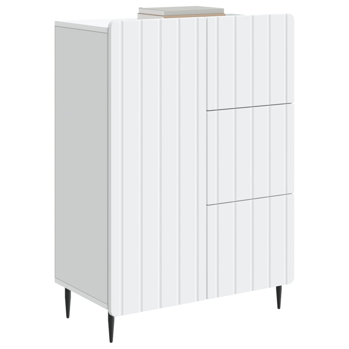 vidaXL Sideboard with drawer White 66 x 34.5 x 91.5 cm Engineered wood