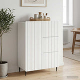 vidaXL Sideboard with drawer White 66 x 34.5 x 91.5 cm Engineered wood