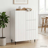 vidaXL Sideboard with drawer White 66 x 34.5 x 91.5 cm Engineered wood