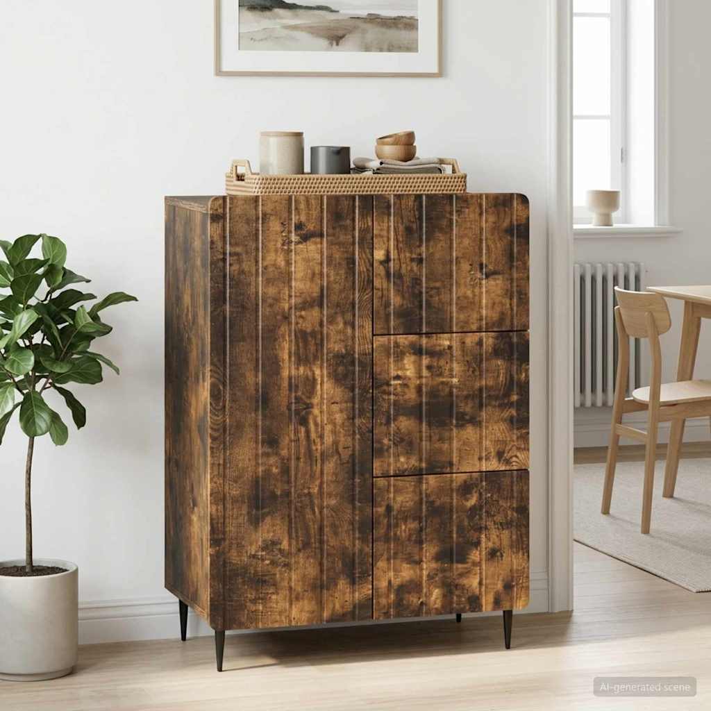 vidaXL Sideboard with drawer White 66 x 34.5 x 91.5 cm Engineered wood
