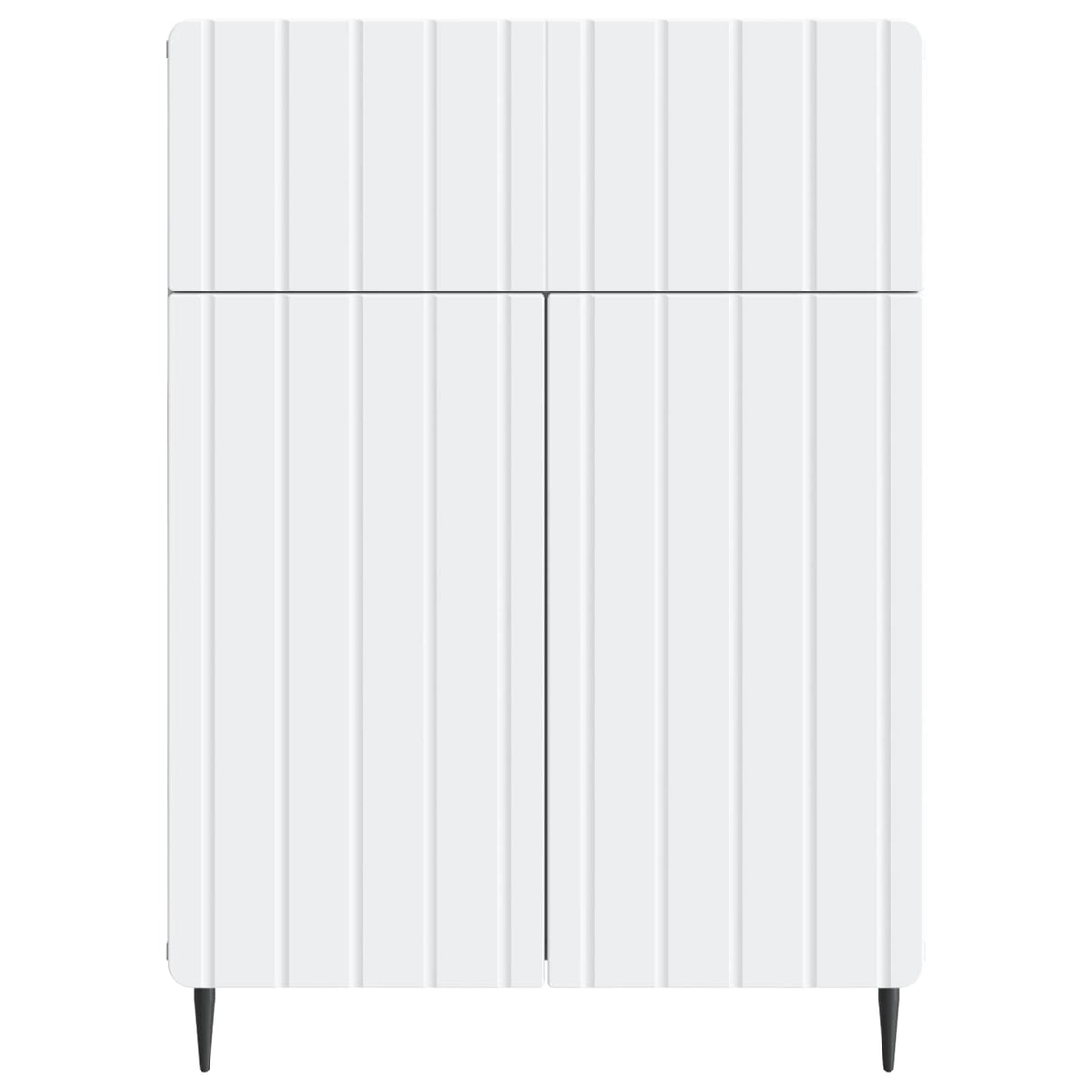 vidaXL Dressoir met lade Wit 66 x 34,5 x 92 cm Bewerkt hout