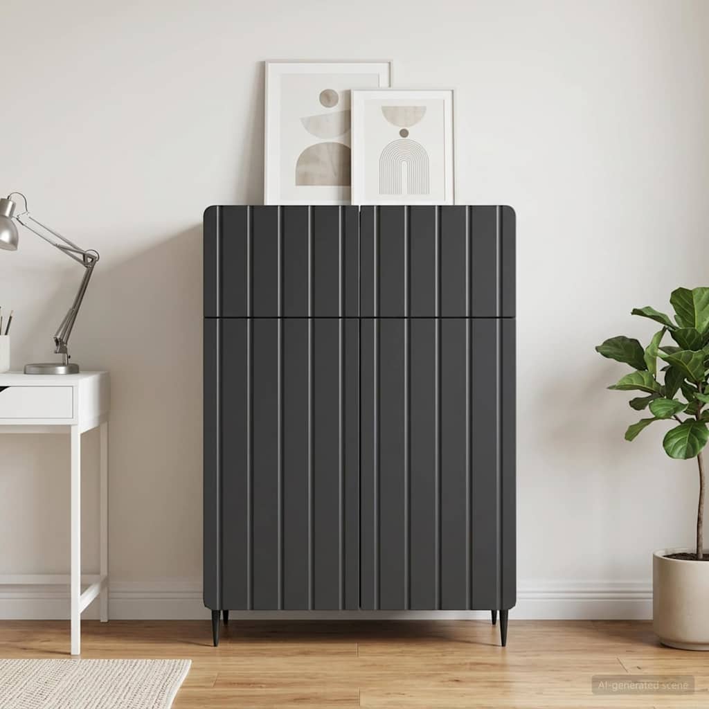vidaXL Dressoir met lade Wit 66 x 34,5 x 92 cm Bewerkt hout