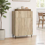 vidaXL Dressoir met lade Wit 66 x 34,5 x 92 cm Bewerkt hout