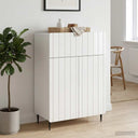 vidaXL Dressoir met lade Wit 66 x 34,5 x 92 cm Bewerkt hout