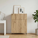 vidaXL Dressoir met lade Wit 66 x 34,5 x 92 cm Bewerkt hout