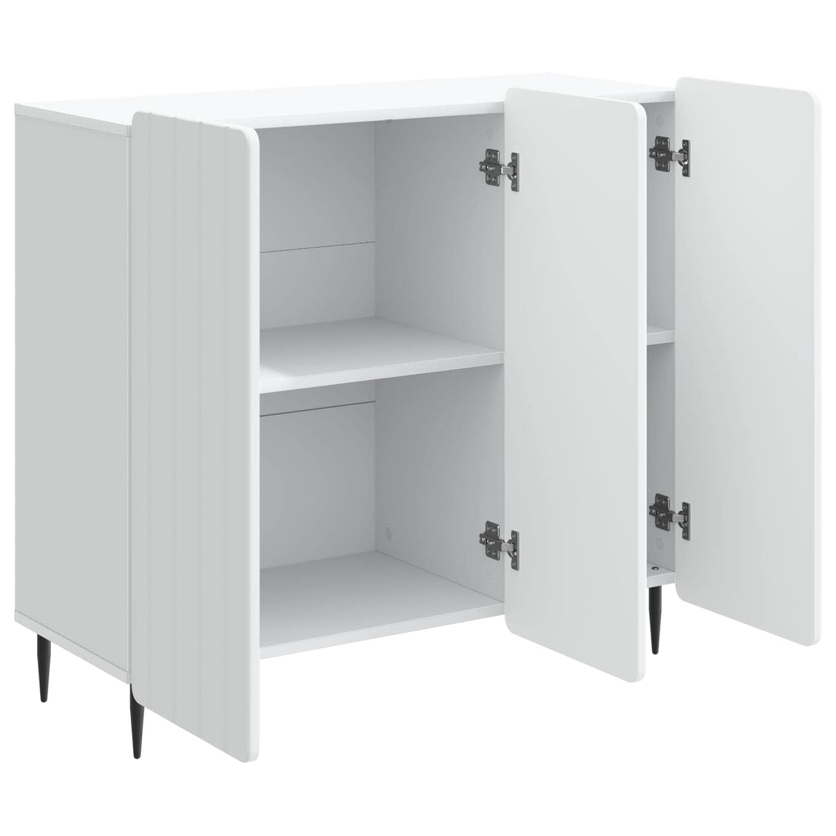 vidaXL Dressoir Wit 89 x 34,5 x 82 cm Bewerkt hout
