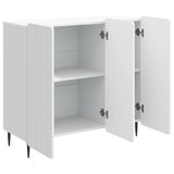 vidaXL Dressoir Wit 89 x 34,5 x 82 cm Bewerkt hout