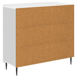 vidaXL Dressoir Wit 89 x 34,5 x 82 cm Bewerkt hout