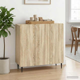 vidaXL Dressoir Wit 89 x 34,5 x 82 cm Bewerkt hout