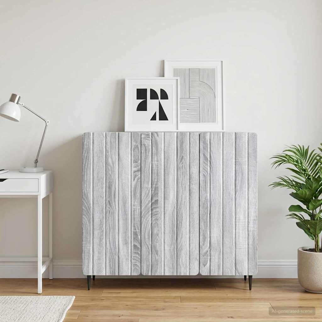 vidaXL Dressoir Wit 89 x 34,5 x 82 cm Bewerkt hout