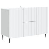vidaXL Dressoir met lade Wit 89 x 34,5 x 62 cm Bewerkt hout