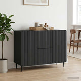 vidaXL Dressoir met lade Wit 89 x 34,5 x 62 cm Bewerkt hout