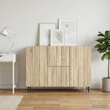 vidaXL Dressoir met lade Wit 89 x 34,5 x 62 cm Bewerkt hout