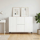 vidaXL Dressoir met lade Wit 89 x 34,5 x 62 cm Bewerkt hout