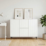 vidaXL Dressoir met lade Wit 89 x 34,5 x 62 cm Bewerkt hout