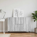 vidaXL Dressoir met lade Wit 89 x 34,5 x 62 cm Bewerkt hout