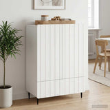 vidaXL Dressoir met lade Wit 66 x 34,5 x 97 cm Bewerkt hout
