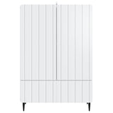 vidaXL Dressoir met lade Wit 66 x 34,5 x 97 cm Bewerkt hout