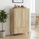 vidaXL Dressoir met lade Wit 66 x 34,5 x 97 cm Bewerkt hout