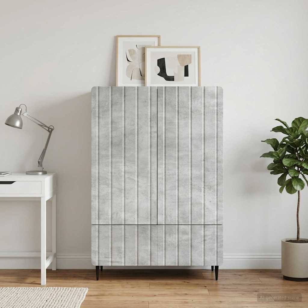 vidaXL Dressoir met lade Wit 66 x 34,5 x 97 cm Bewerkt hout