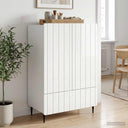 vidaXL Dressoir met lade Wit 66 x 34,5 x 97 cm Bewerkt hout