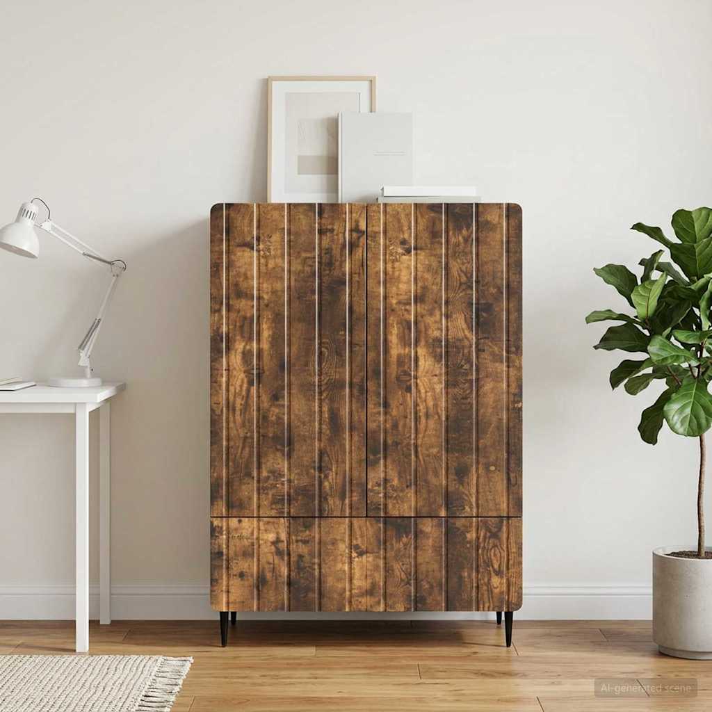 vidaXL Dressoir met lade Wit 66 x 34,5 x 97 cm Bewerkt hout
