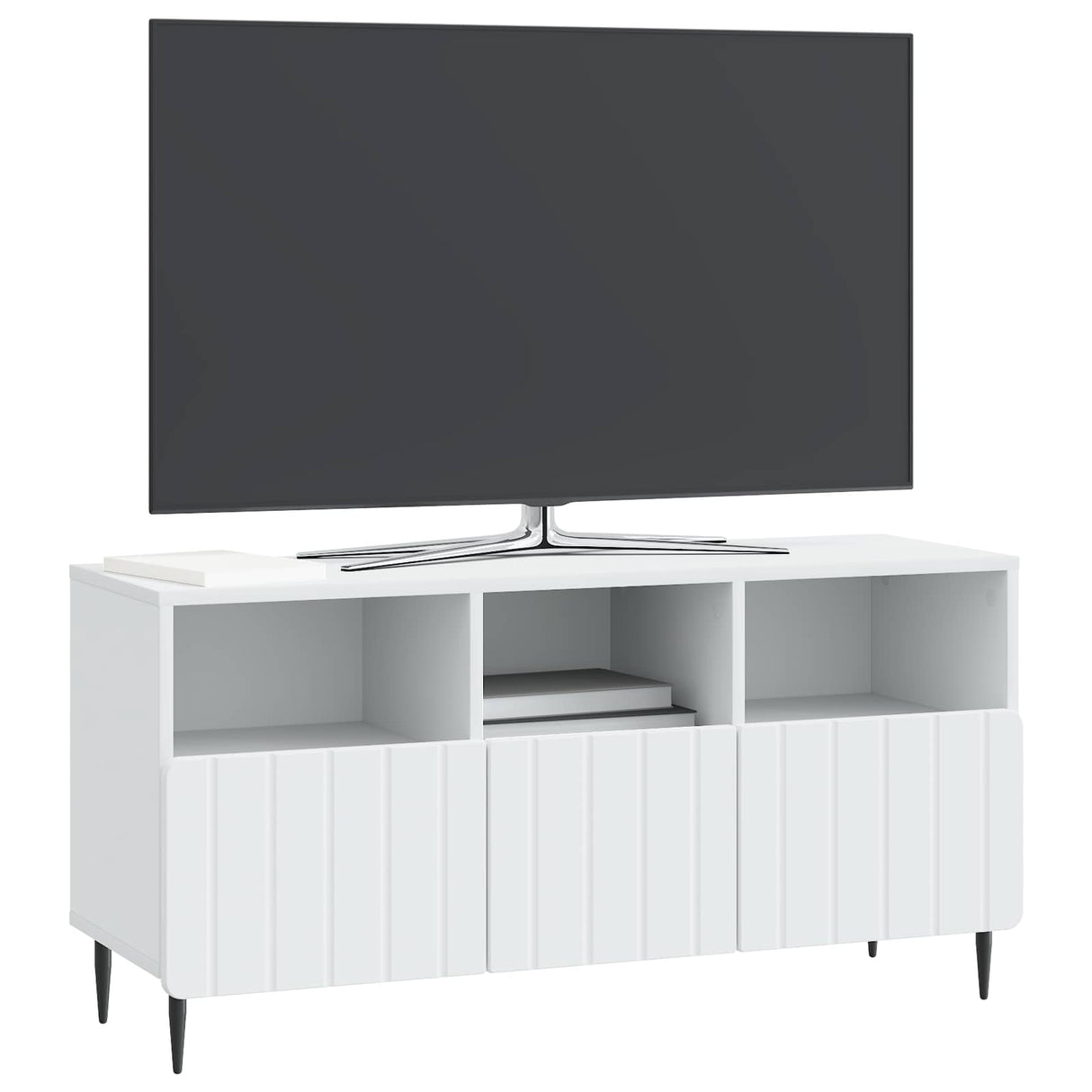 vidaXL TV Cabinet with Drawer White 102 x 34.5 x 50 cm Engineered Wood