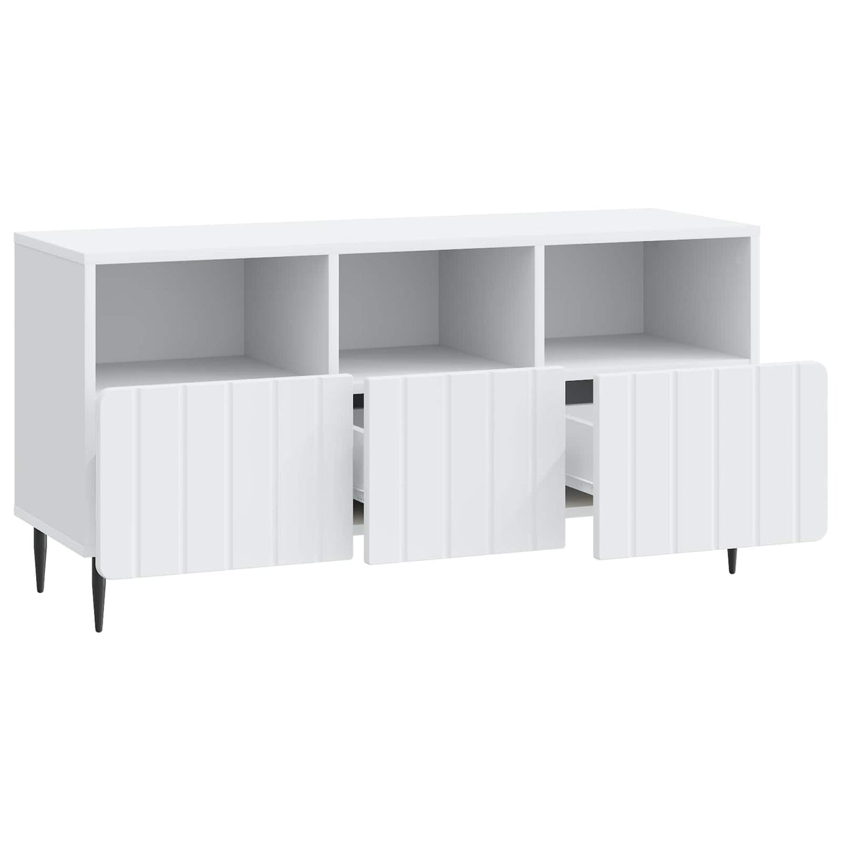 vidaXL TV Cabinet with Drawer White 102 x 34.5 x 50 cm Engineered Wood